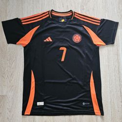 New Colombia Black Luis Diaz Soccee Jersey Size XL