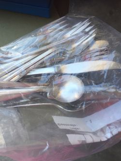 Silverware not complete set/ bag $25 or by piece