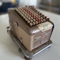 Vintage F&E Check Protector Royal Premier – Hedman Chicago – For Parts/Repair w/ Key 