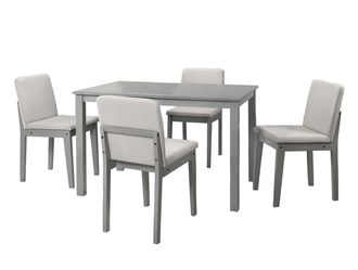 Grey dinning table 4 chairs
