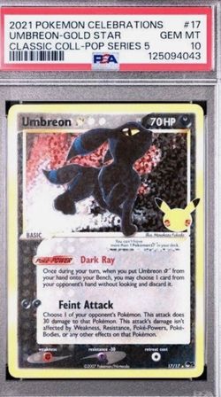 Umbreon PSA10 celebration