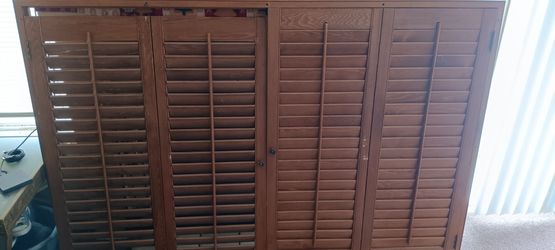 Wood window shutters