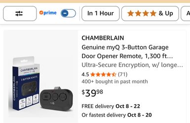 Chamberlain garage door opener