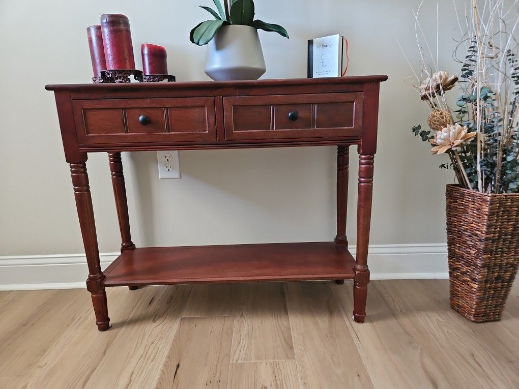 Safavieh 2 Drawer Console Table With Bottom Shelf