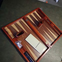 Premium Backgammon Wood Board & Piece's