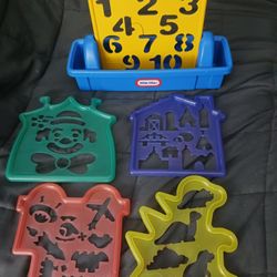 Little Tikes Box with Stencils - EUC