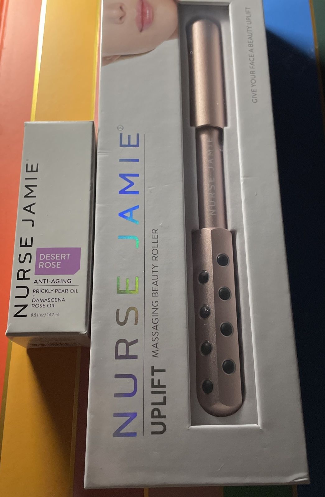 Nurse Jamie Uplift Facial Beauty Massaging Beauty Roller Wand + Serum $145 NIB