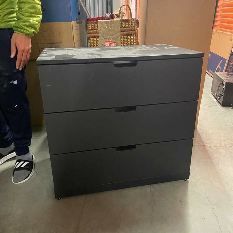 Ikea NORDLI Modular 3 drawer chest anthracite31 1 2x26 3 4