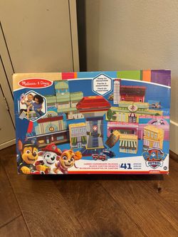 Melissa & Doug PAW Patrol Jumbo Cardboard Blocks 41pc NEW SEALED BOX