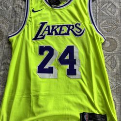 Kobe Bryant Lime Green Lakers Jersey