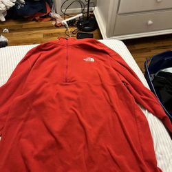 Red North Face Fleece