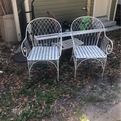 Two Metal Type Chairs