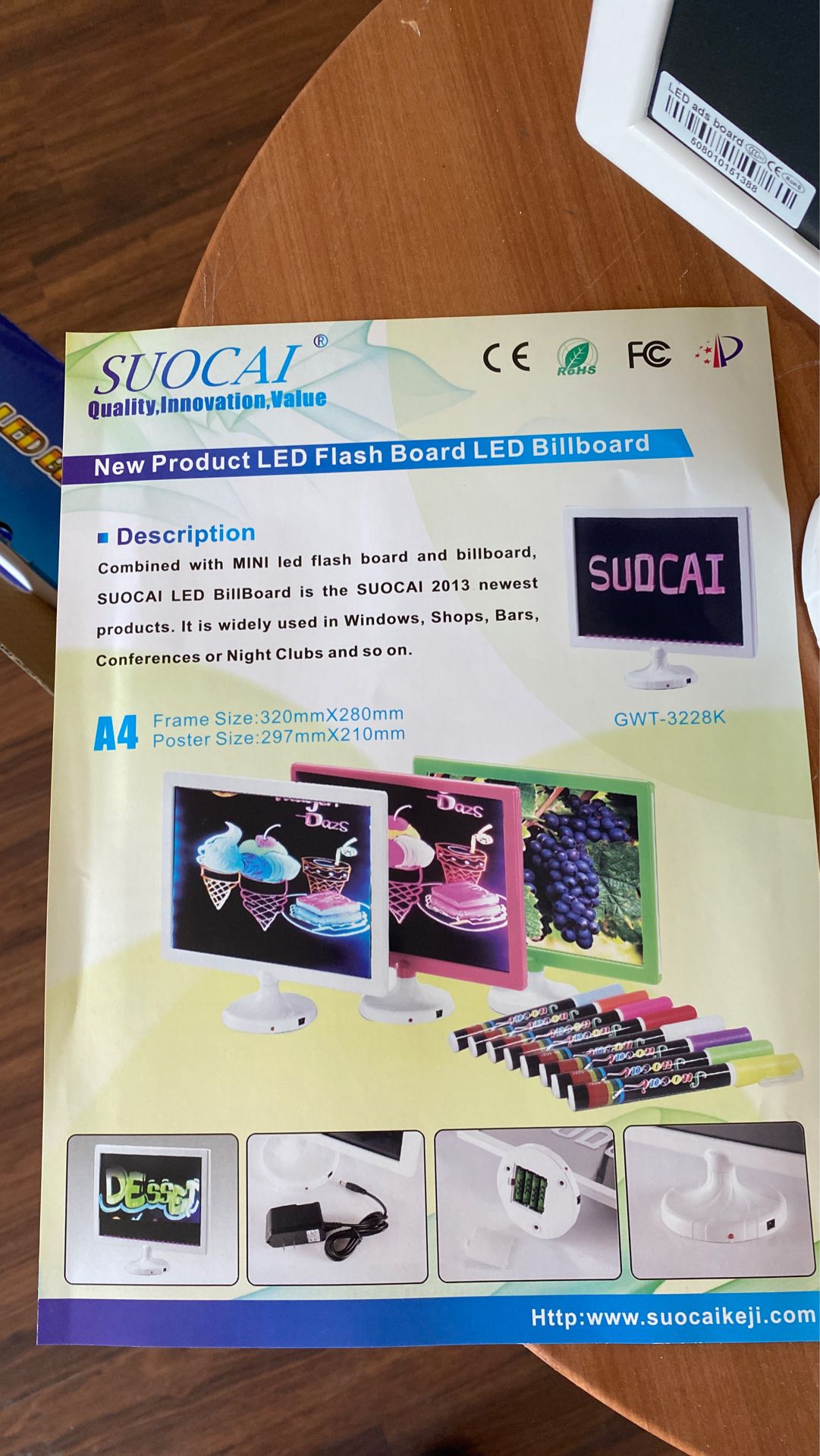 Table LED board