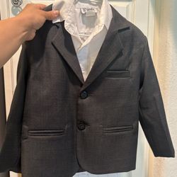 Lil Gents Formal Suit Dark Grey 