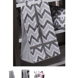 Diaper Stacker has neutral colors