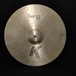 Zildjian 21" K Sweet Ride Cymbal Like New 4 Drum set Bateria Crash Splash Hi Hat Trash China Ozone Gear 50% Plus Off