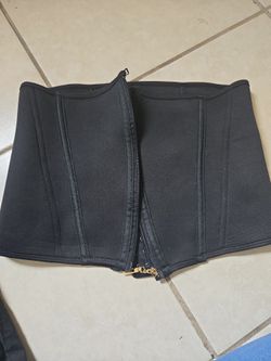 Black Waist Trainer Cincher with Zipper