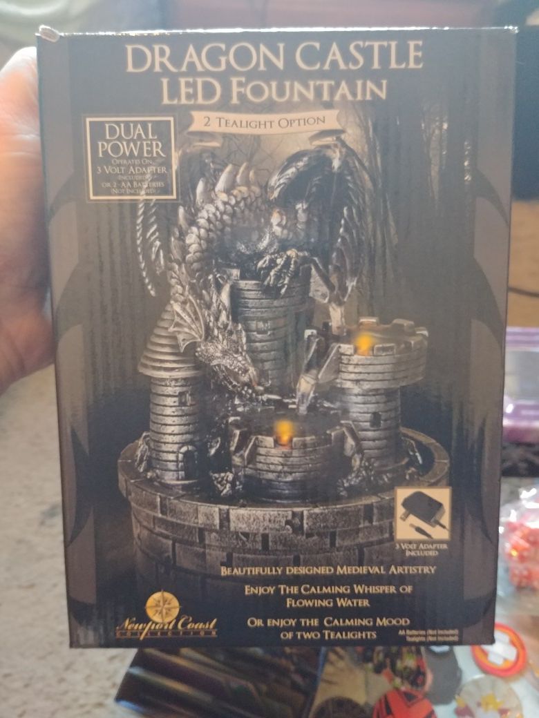 Dragon Castle LED Fountain 2 Tealight option