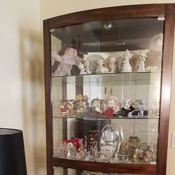 Curio Cabinet - Wood and Glass