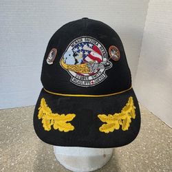 Challenger Space Shuttle Trucker Hat Cap McNair Onizuka Resnik Patch + 2 Pins