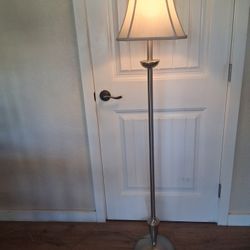 Floor Lamp, Silver Base