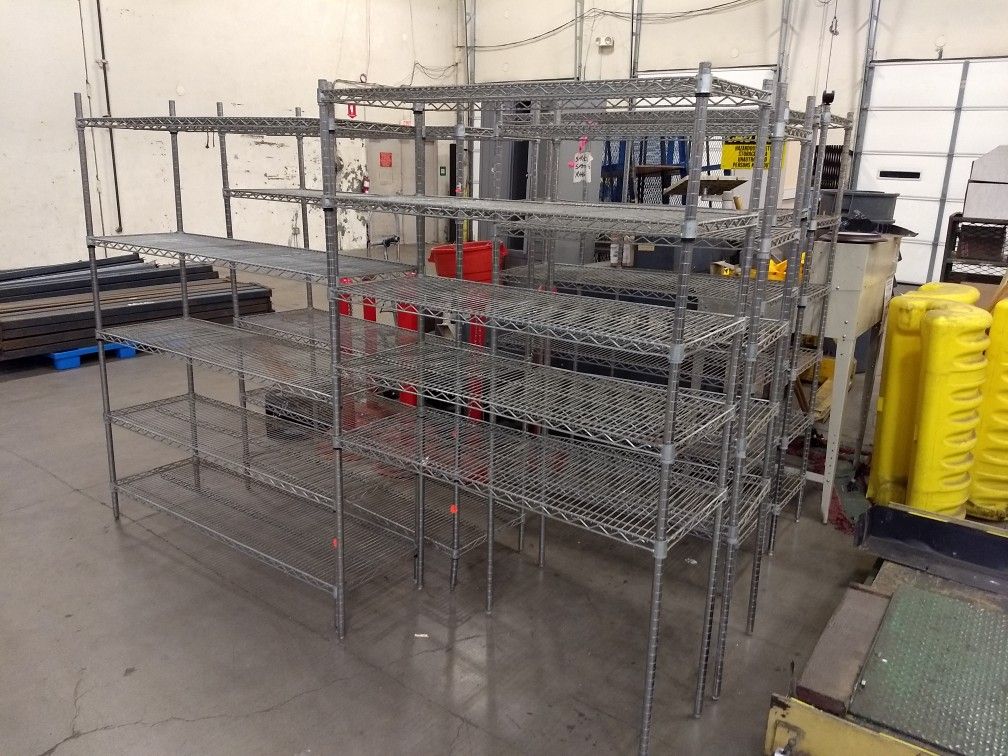 Ss Metro Racks (6) NSF Metro Stainless Steel Racking ( Restaurant Racks Storage Rack ...