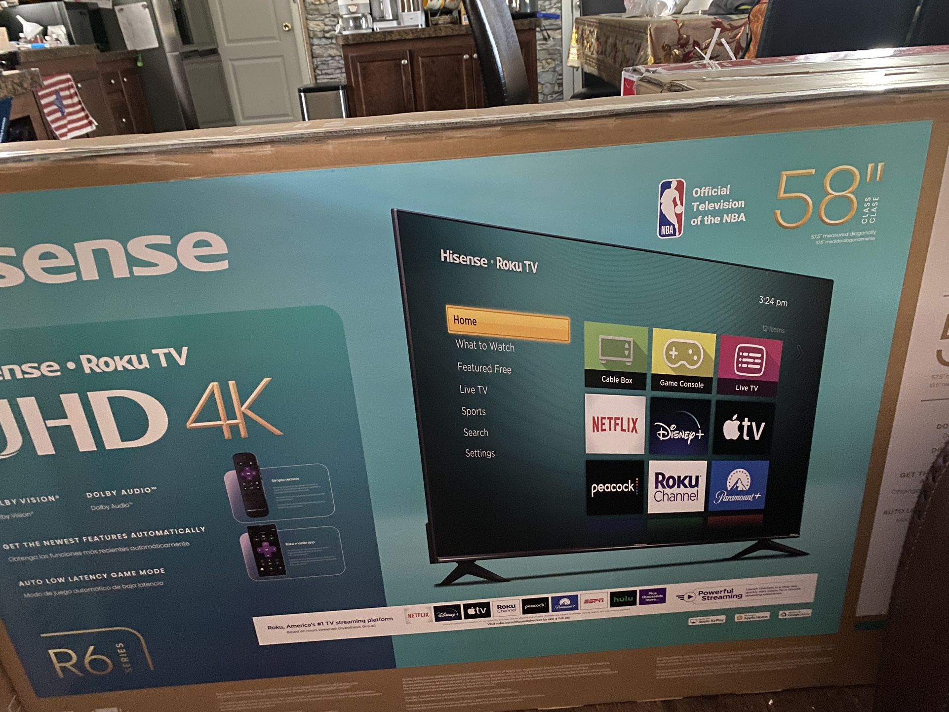 Hisense Roku 58 Pulgadas  