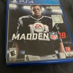 ps4 video Game Madden 18