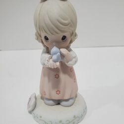 Enesco 1996 Precious Moments "Growing in Grace" Age 9 Figurine – Vintage Collectible