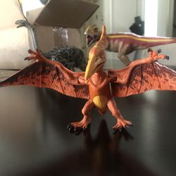 Orange/mahogony Pteranodon 5.5 inch Kid Galaxy Action Figure