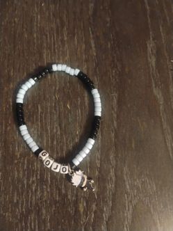 Anime beaded "dojo" bracelet w/ character charm