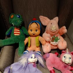 Mixed Lot Of Vintage stuffed Animals 