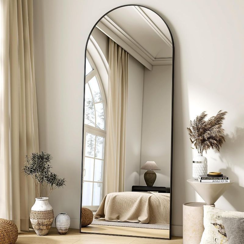 BEAUTYPEAK 16x61 Arch Mirror Black