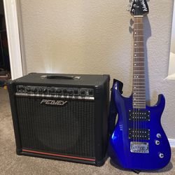 Electric Guitar And Amp. 