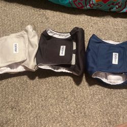 3 Reusable Male Dog Wraps