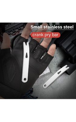 Mini Stainless Steel Pocket Pry Bar Crowbar Multifunction EDC Tool Survival Opener