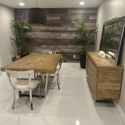 Dining Table And Dining Chest Of Drawers