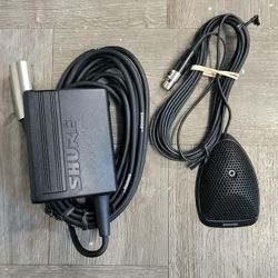 Shure MX 391/0 omnidirectional boundary microphone system with MX 1BP preamp