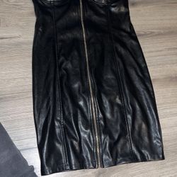 Black Leather Dress