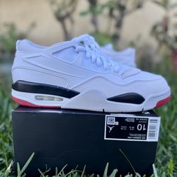 Jordan 4 Rm White Fire Red Size 10 New 