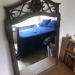 Beautiful Antique Carved Mirror