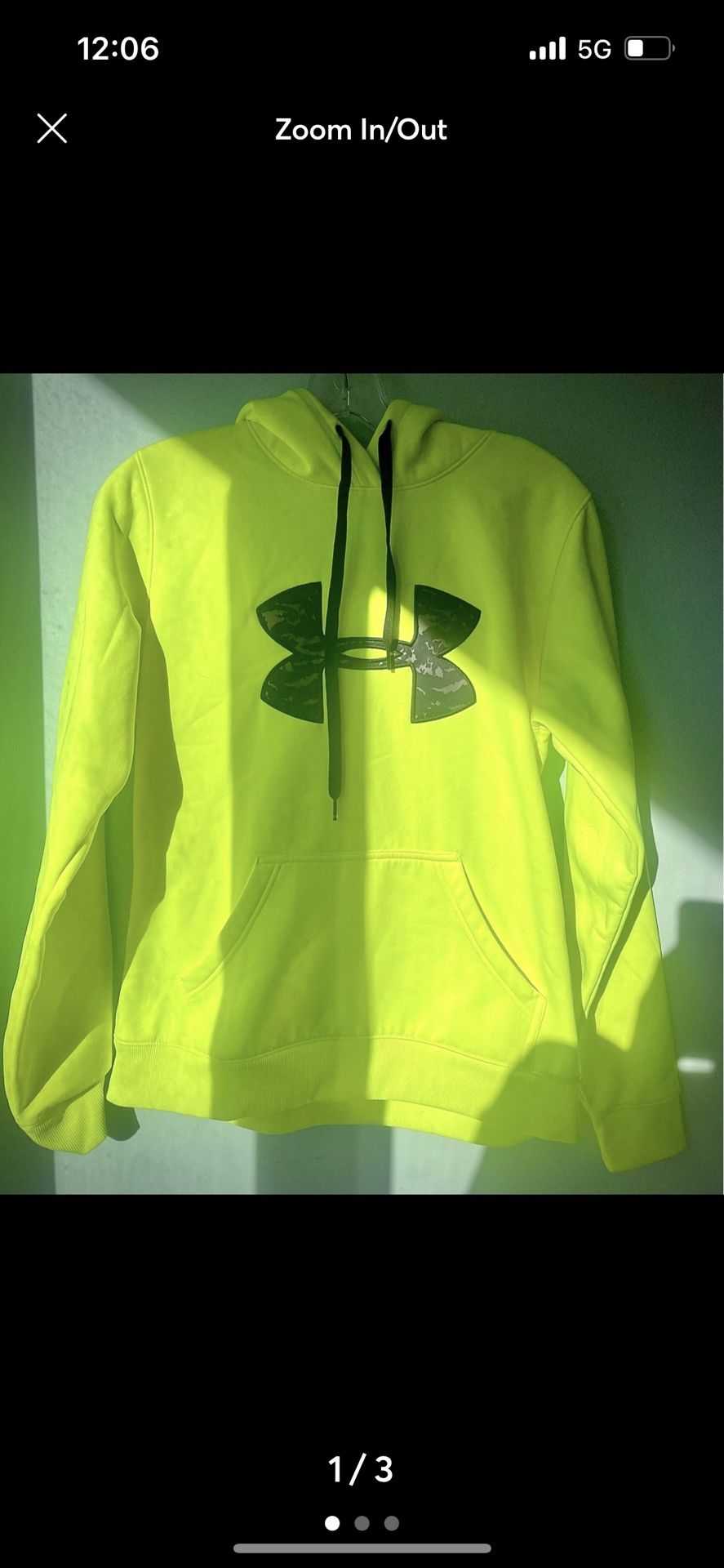 Waterproof Neon Yellow Under Armour Hoodie