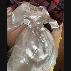 Cinderella Costume Childrens Size Small 4-8 