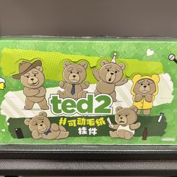 100% Authentic Labubu Pop Mart Ted2 Teddy Bear Action Plush Pendant Whole Set (6 Plush)