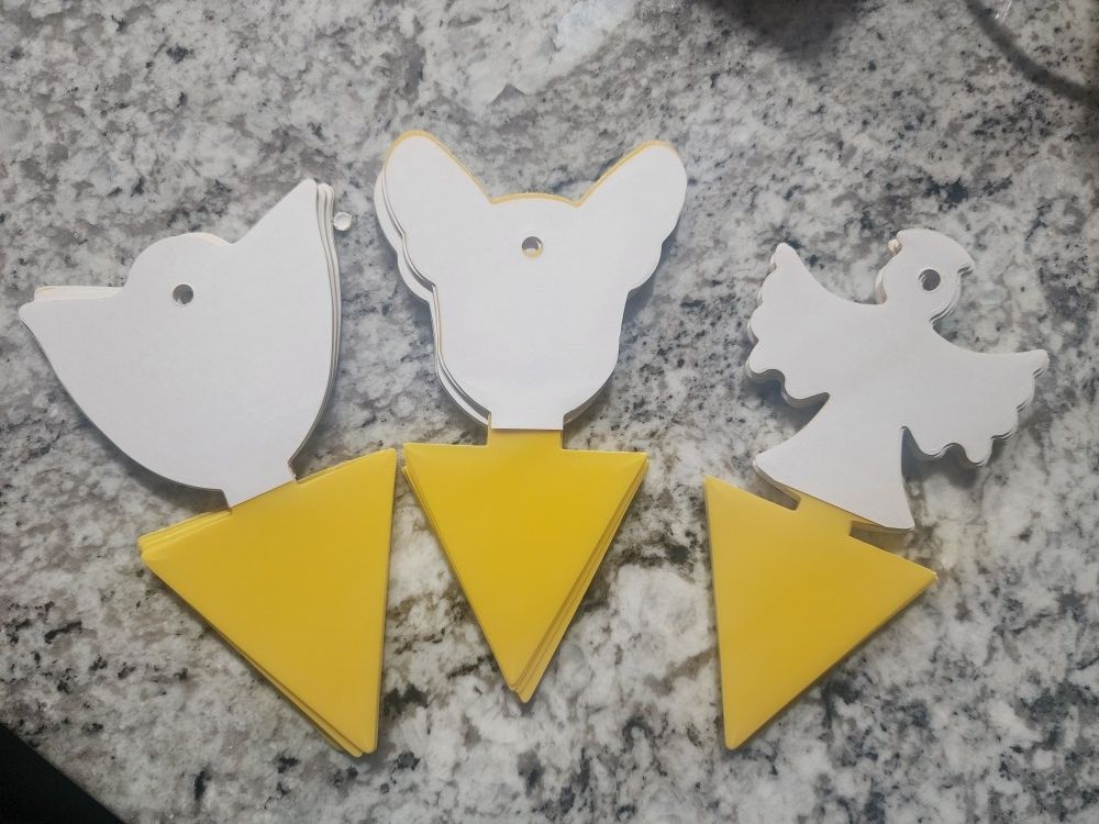 30 - Fruit Fly Sticky Traps Fungus Gnat Traps Bug Traps Gnat Killer for Indoor Outdoor House Kitchen Plants Whitefly Mosquitos Flying Insects