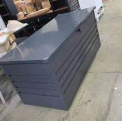 Slightly Dent Newly Assemble 260 Gallon Extra Large Outside Metal Deck Outdoor Storage Box