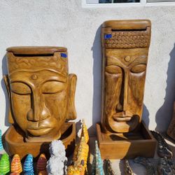 CEMENT  BUDA FOUNTAINS  $450-$500  EACH. 