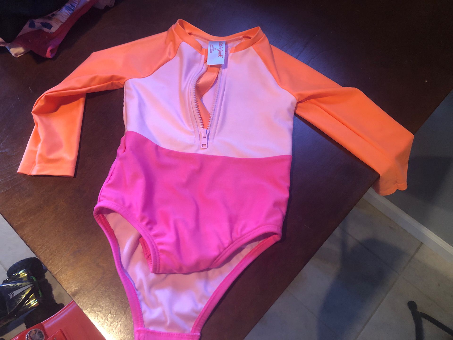 Cat & Jack Toddler Girls One Piece Swimsuit