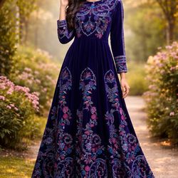 Royal Blue Dress With Belt