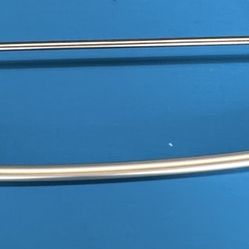 Curved Shower Curtain And Towel Rack